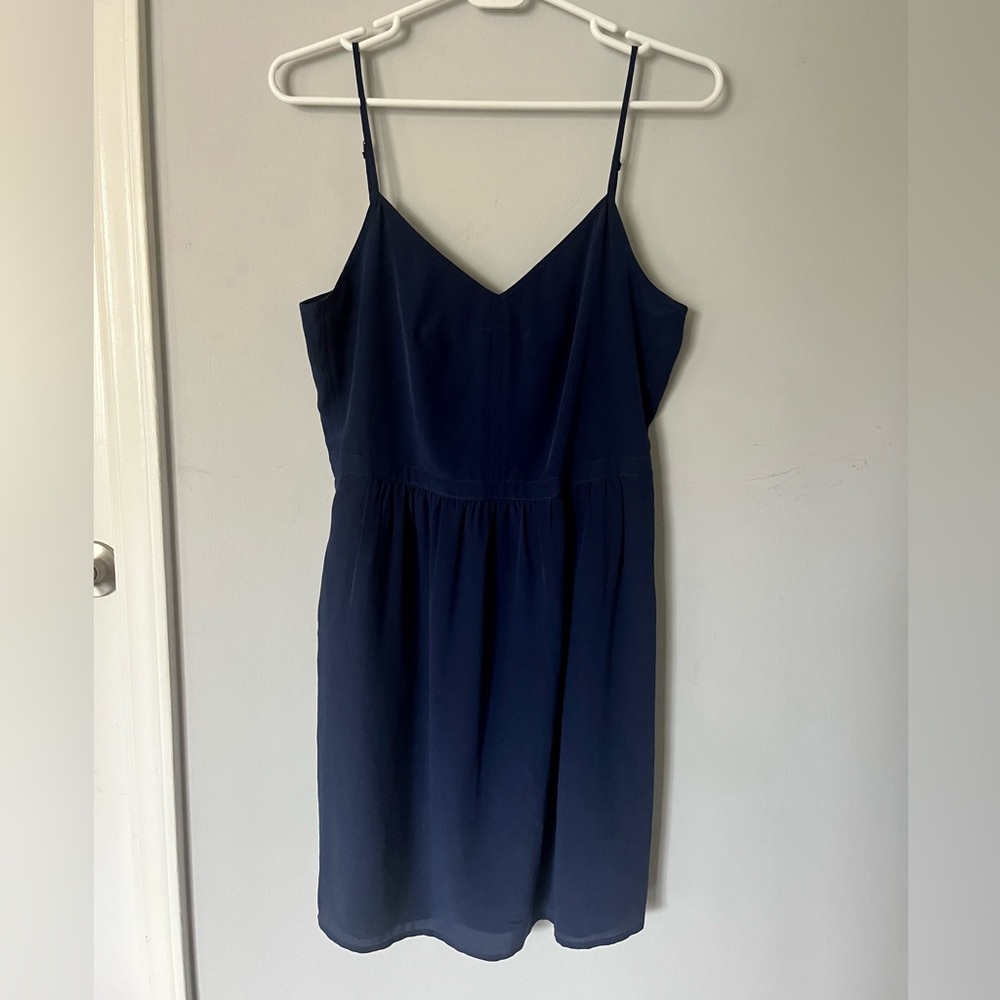 Madewell Spaghetti Strap Navy Blue Dress- size 8